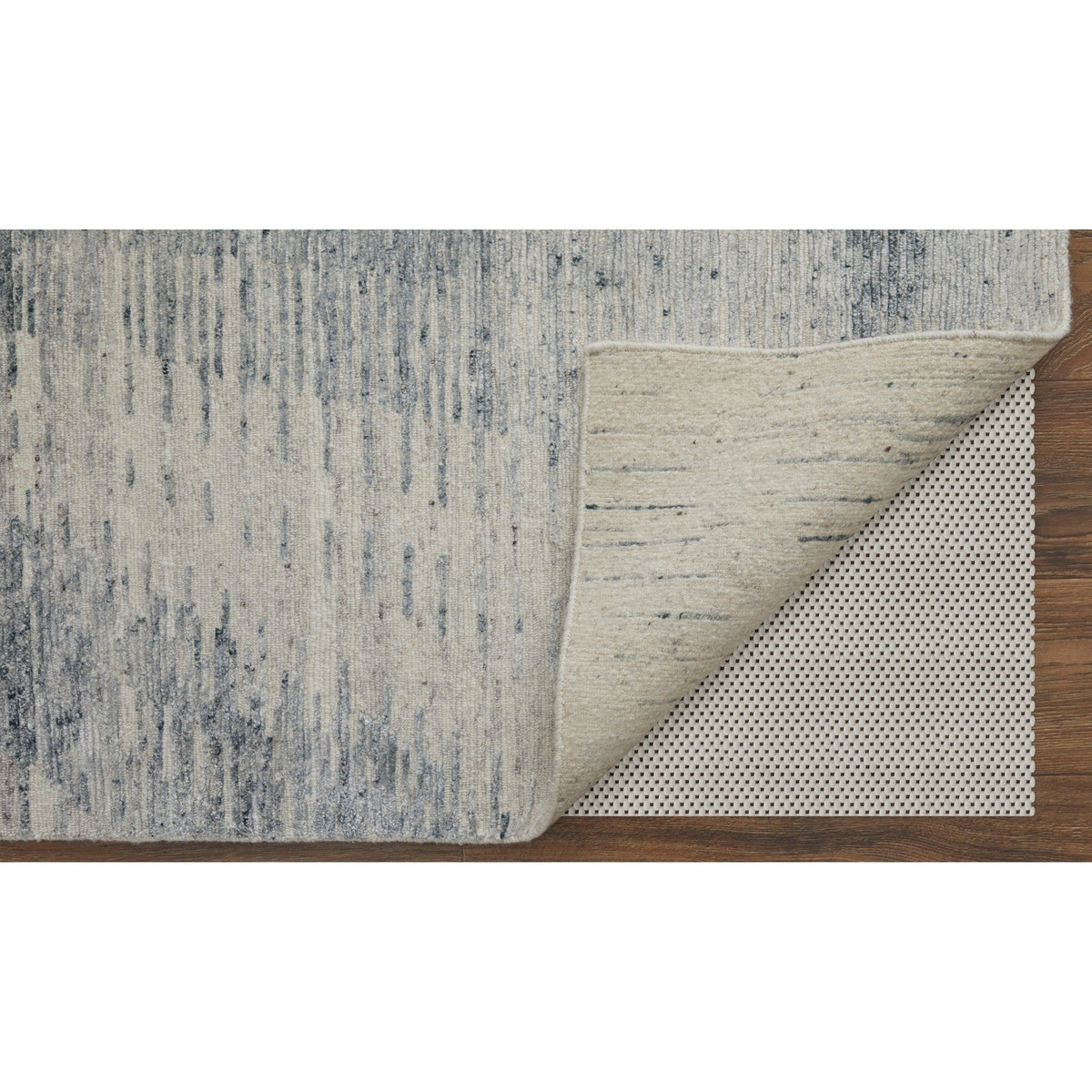 Feizy Brighton 69CGF Modern Abstract in Ivory/Blue/Gray