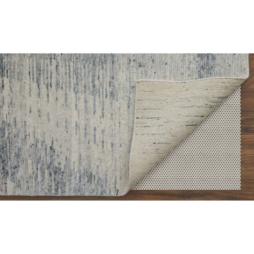 Feizy Brighton 69CGF Modern Abstract in Ivory/Blue/Gray