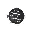 Global Views Wall Mount Fish - Matte Black