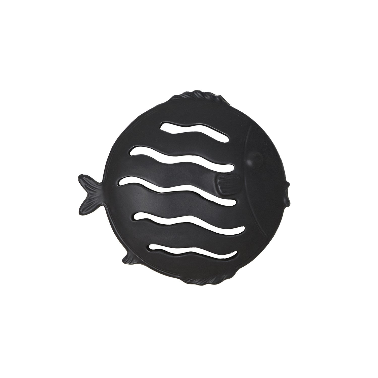 Global Views Wall Mount Fish - Matte Black