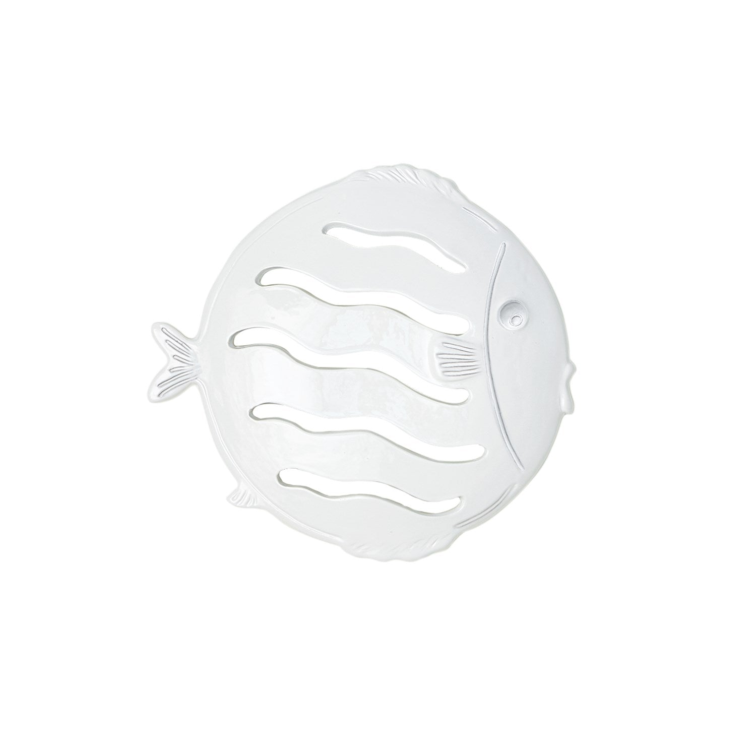 Global Views Wall Mount Fish - Matte White