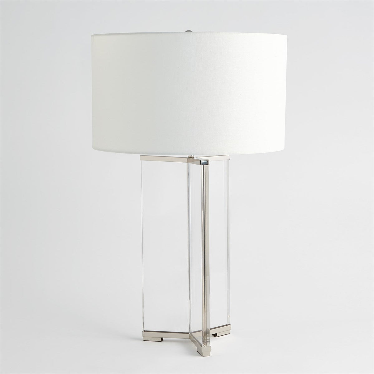Global Views Y Table Lamp - Nickel