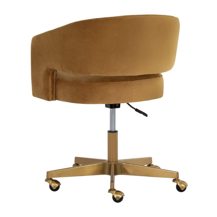 Sunpan Claren Office Chair - Gold Sky