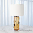 Global Views Amber Glass Lamp