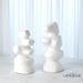 Global Views Mguyon Sculptures - White - Set of 2