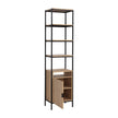 Sunpan Ambrose Modular Bookcase - Small - Rustic Oak - Black