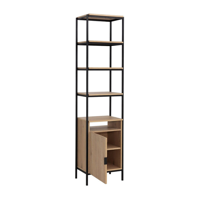 Sunpan Ambrose Modular Bookcase - Small - Rustic Oak - Black