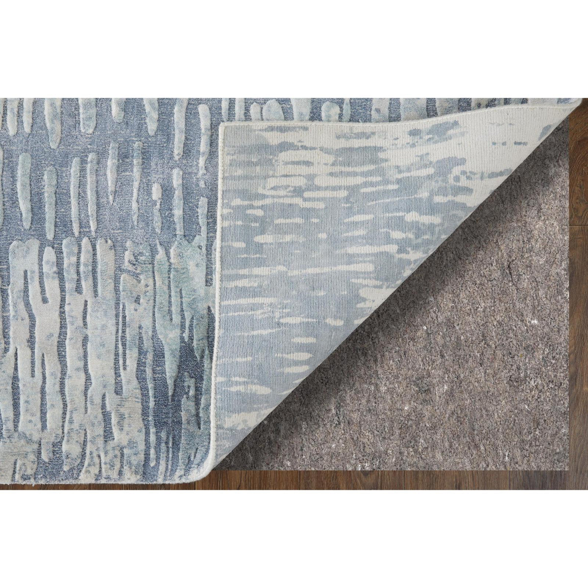 Feizy Braden 8A49F Modern Abstract Rug in Blue/Ivory