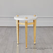 Global Views Gold Roman Drinks Table