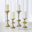 Global Views Gabriel Candle Holder - Nickel