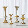 Global Views Gabriel Candle Holder - Nickel