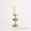 Global Views Gabriel Candle Holder - Brass