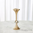 Global Views Gabriel Candle Holder - Brass