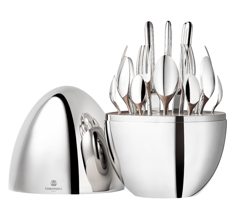 Christofle Mood Silver-Plated 24-Piece Flatware Set