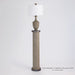 Global Views Column Floor Lamp - Grey Sandblasted Oak