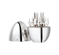Christofle Mood Party 24-Piece Silver-Plated Flatware Set with Chest