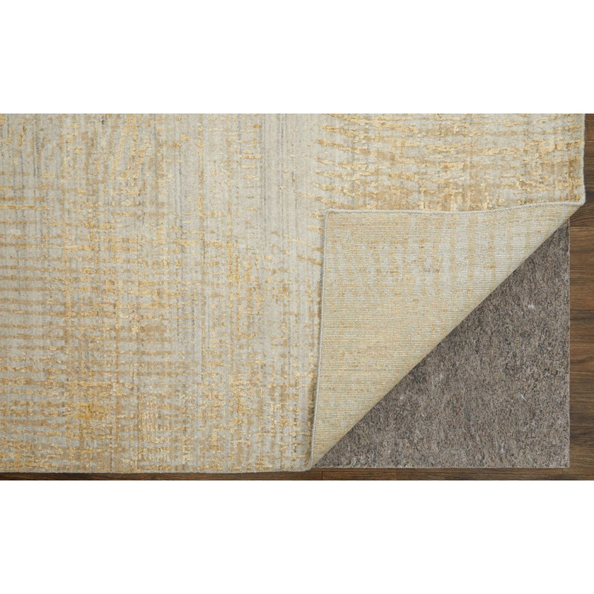 Feizy Eastfield 69FRF Modern Abstract in Yellow/Ivory/Gold