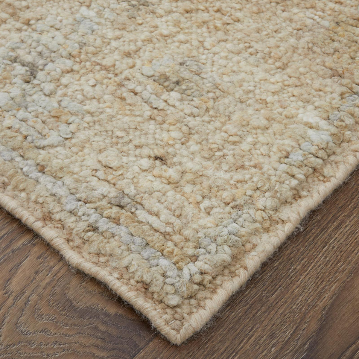 Feizy Grafton 69F8F Transitional Floral & Botanical Rug in Tan/Gray/Ivory