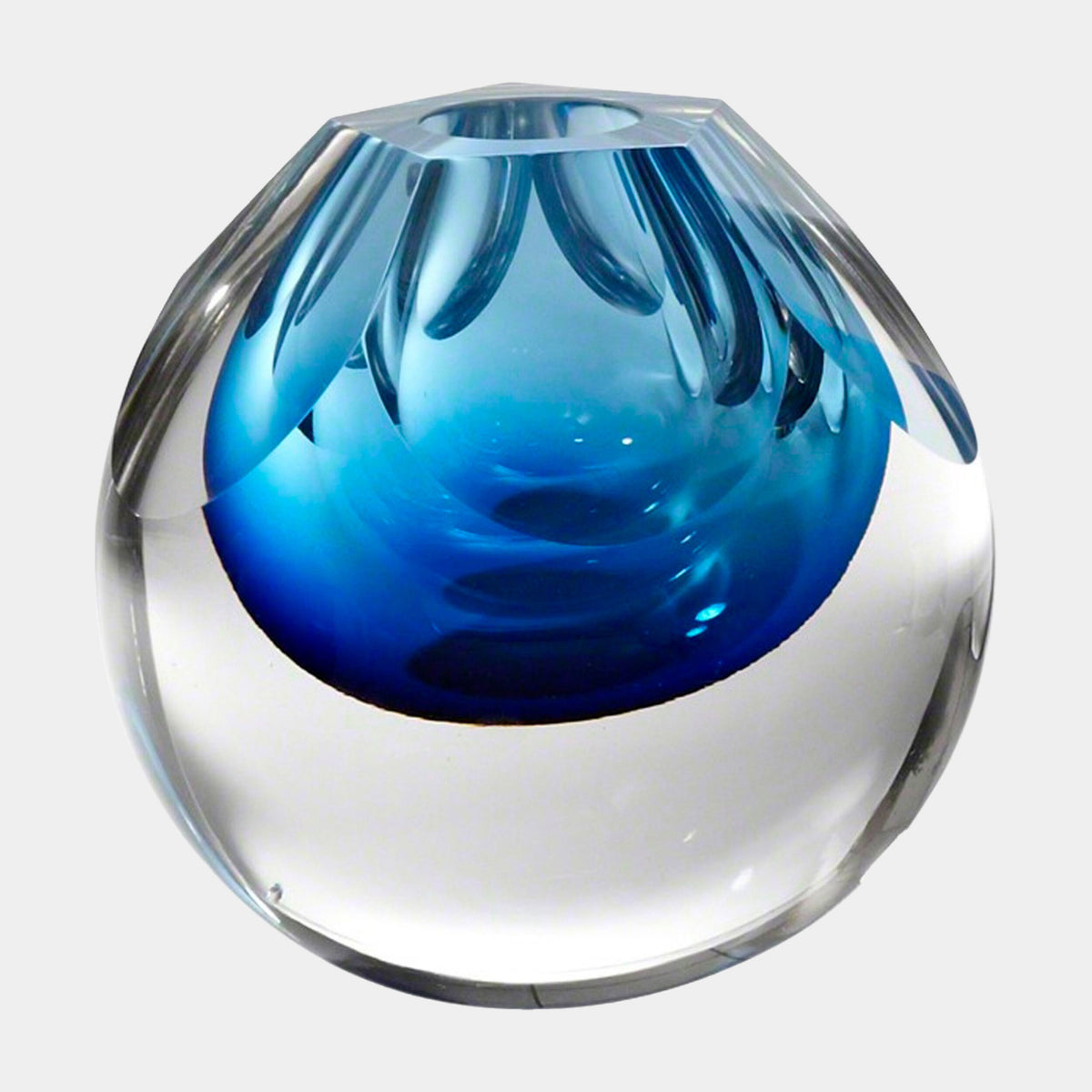 Global Views Cut Glass Vase