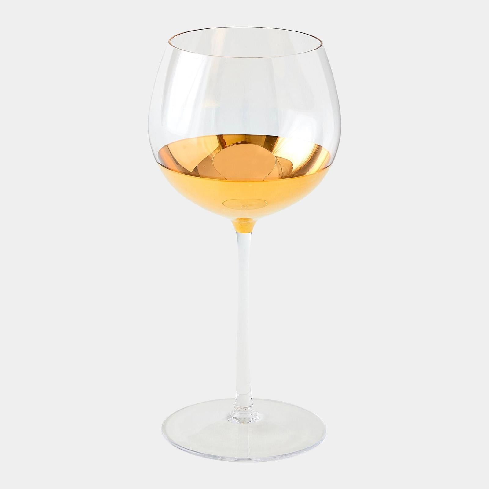 Global Views Metallic Orb Wine Glass