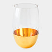 Global Views Metallic Orb Highball Glass