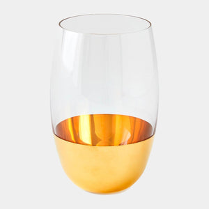 Global Views Metallic Orb Highball Glass