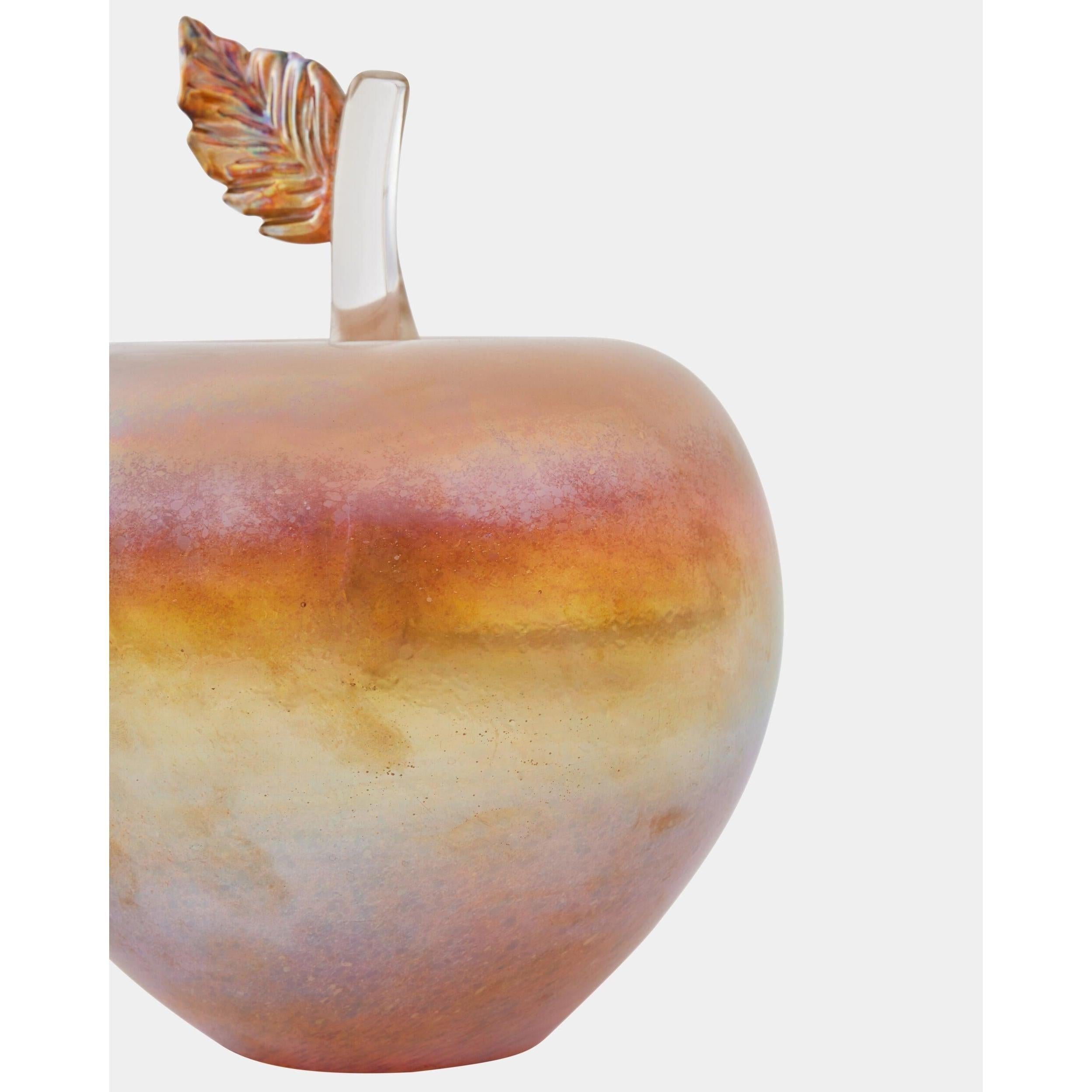 Global Views Glass Apple Sculpture