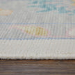 Feizy Karina 69G9F Transitional Floral & Botanical Rug in Ivory/Orange/Blue