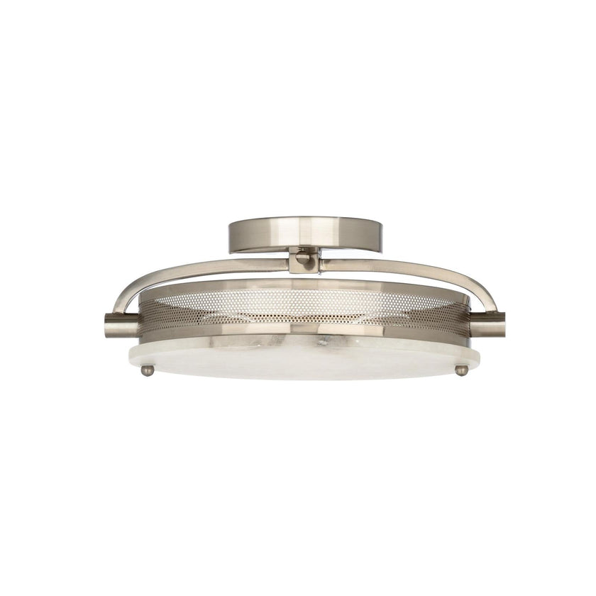 Wildwood Moon Nickel Flush Mount