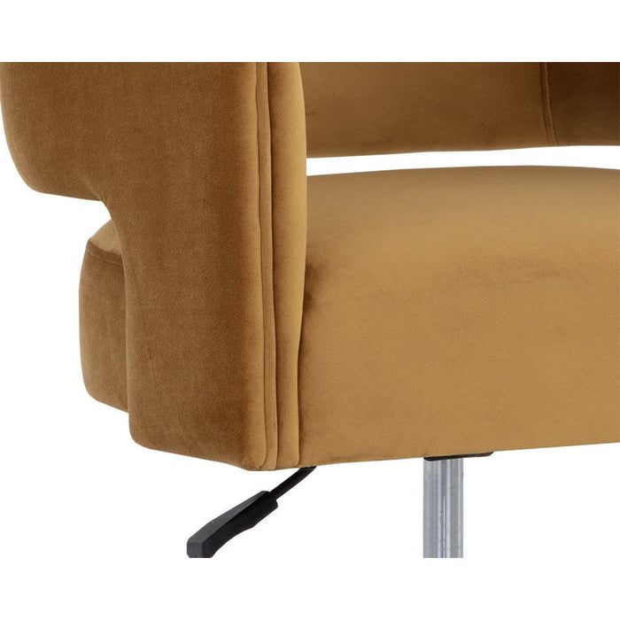 Sunpan Claren Office Chair - Gold Sky