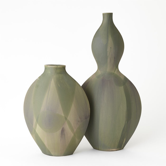 Global Views Helios Vase - Washed Green