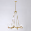 Global Views Six Light Chandelier - Shiny Brass