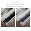 Feizy Micah 3049F Modern Abstract Rug in Silver/Gray/Black