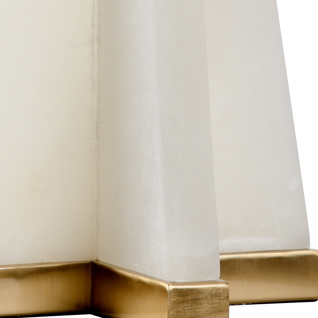 Chelsea House Alabaster Pyramid Table Lamp