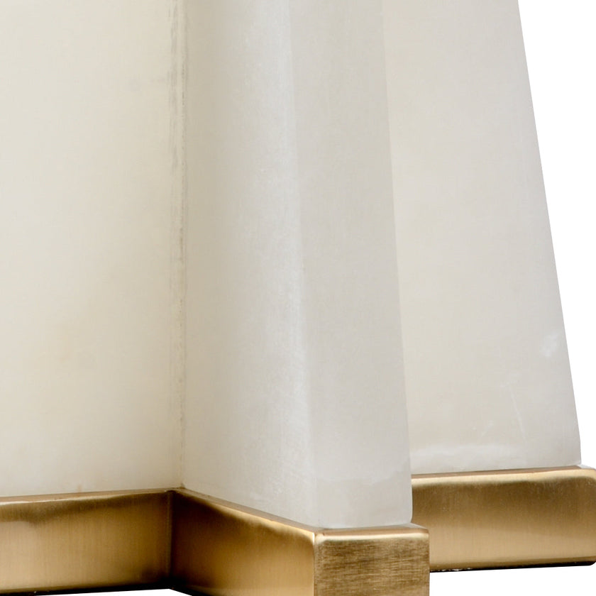 Chelsea House Alabaster Pyramid Table Lamp