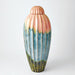 Global Views Fluted Jar with Lid - Watercolor