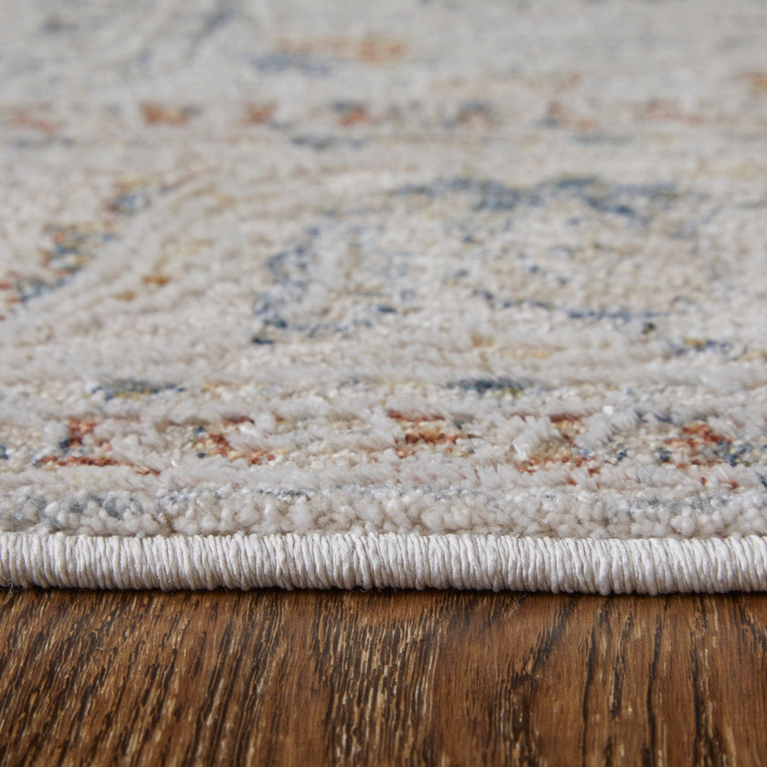 Feizy Pasha 39M4F Transitional Ikat in Ivory/Blue/Taupe