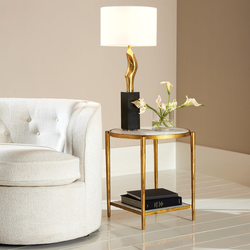 Global Views Circle/Square Side Table