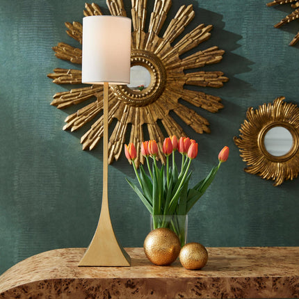 Chelsea House Gold Leaf Buffet Table Lamp
