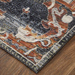 Feizy Melrose 39P2F Transitional Ikat Rug in Ivory/Red/Gray