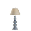 Chelsea House Pagoda Blue and White Table Lamp