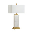 Chelsea House White Kennedy Marble Table Lamp