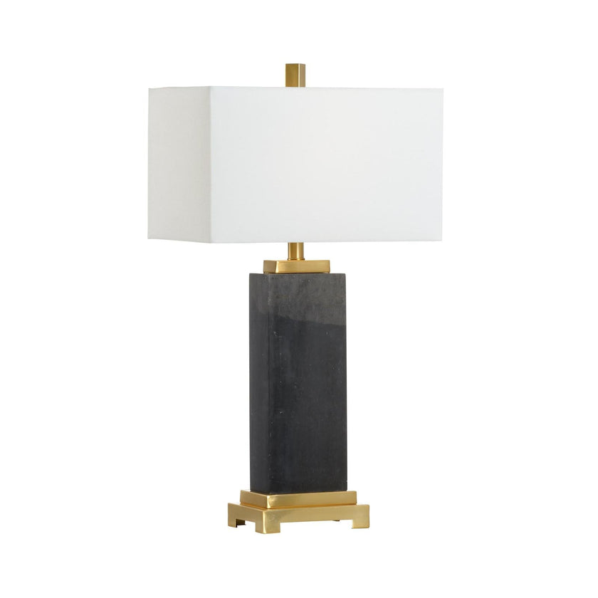Chelsea House Black Kennedy Marble Table Lamp