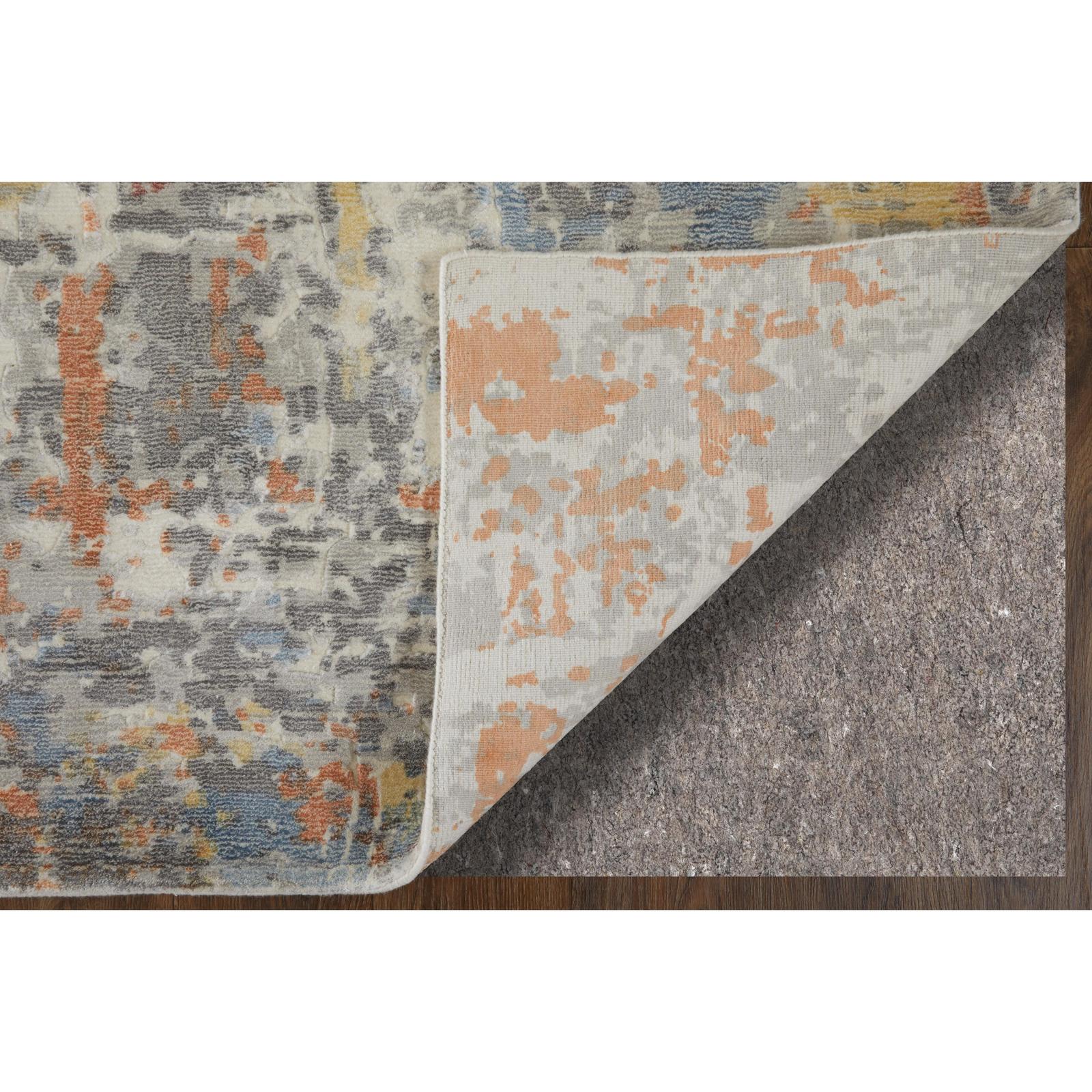 Feizy Braden 8A50F Modern Abstract Rug in Gray/Orange/Tan