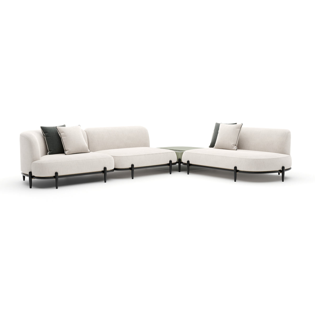 Caracole Madera Sectional