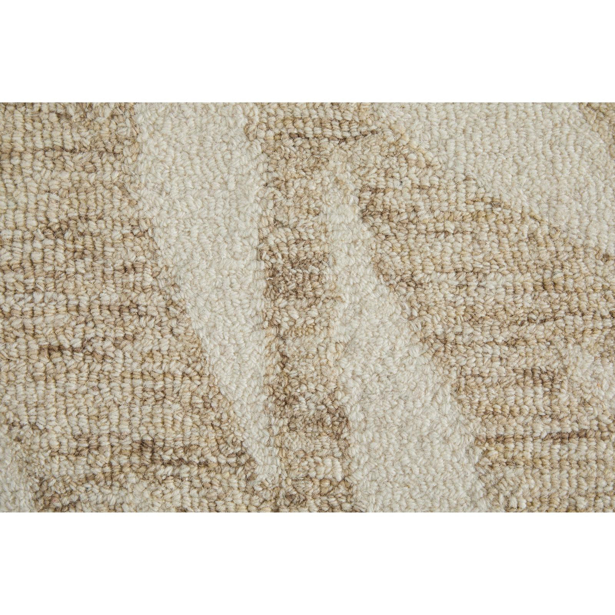 Feizy Wallace 8A37F Modern Floral & Botanical Rug in Tan/Ivory