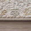 Feizy Cadiz 39T0F Traditional Medallion Rug in Ivory/Gray/Gold