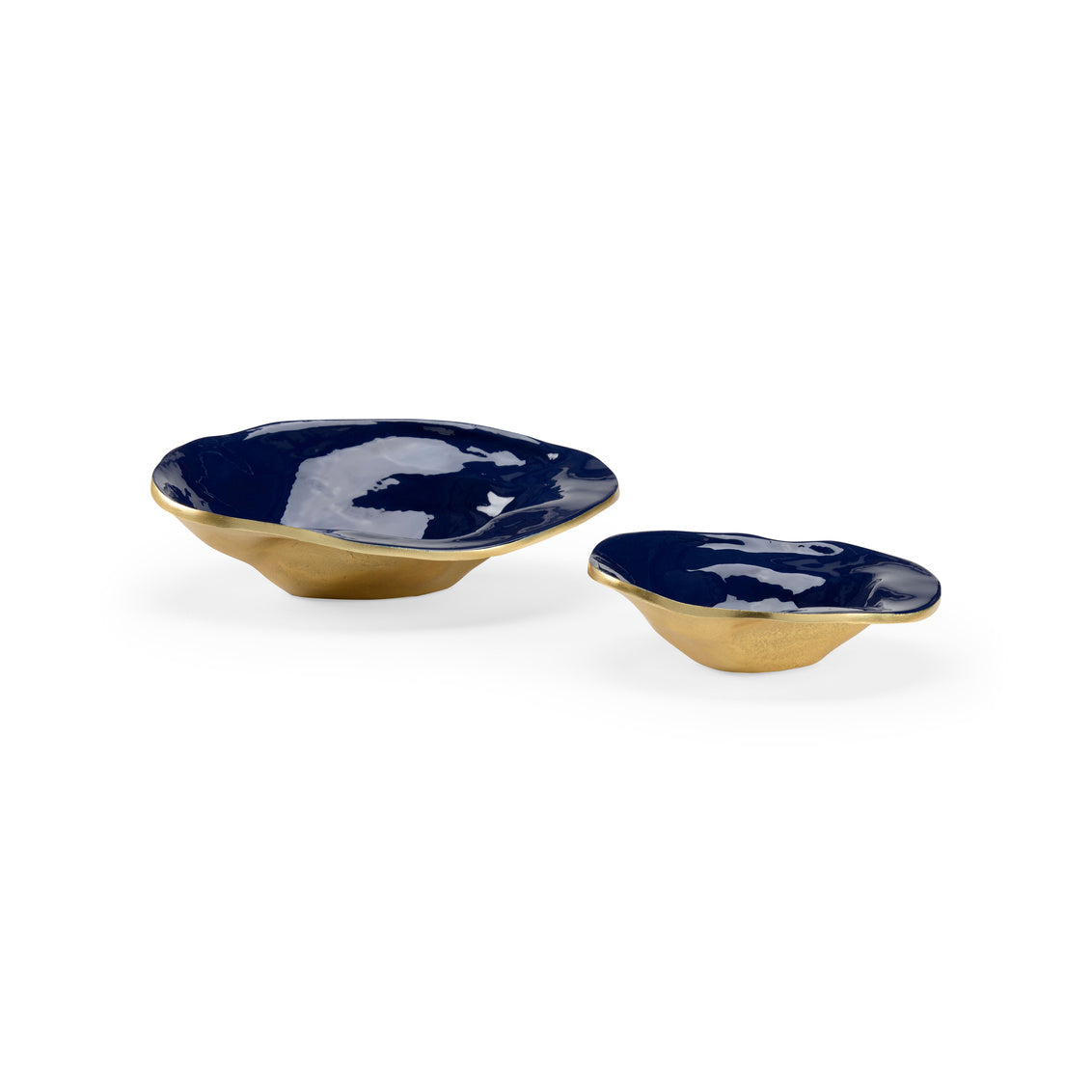 Wildwood Waving Edge Blue Bowls - Set of 2