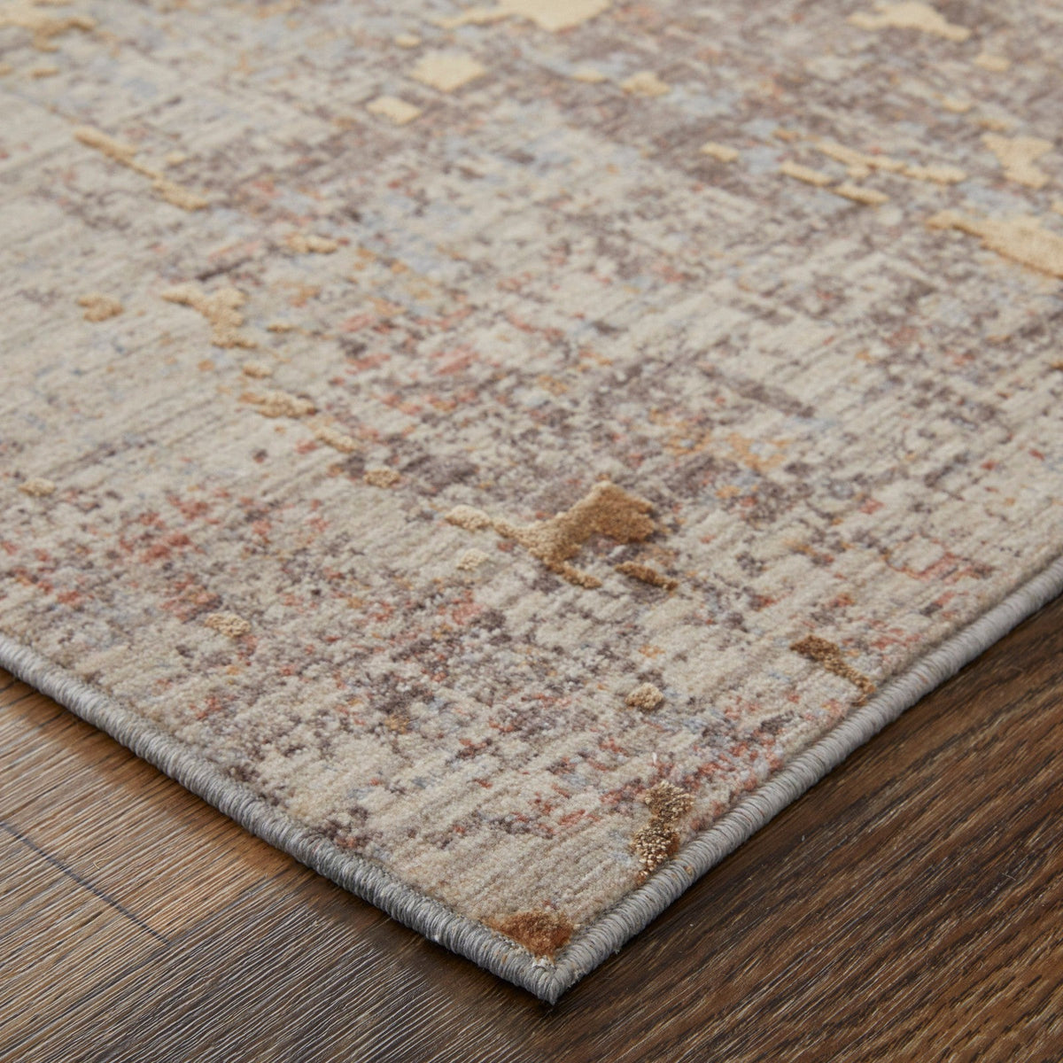Feizy Pryor 39NEF Modern Abstract in Brown/Taupe/Tan