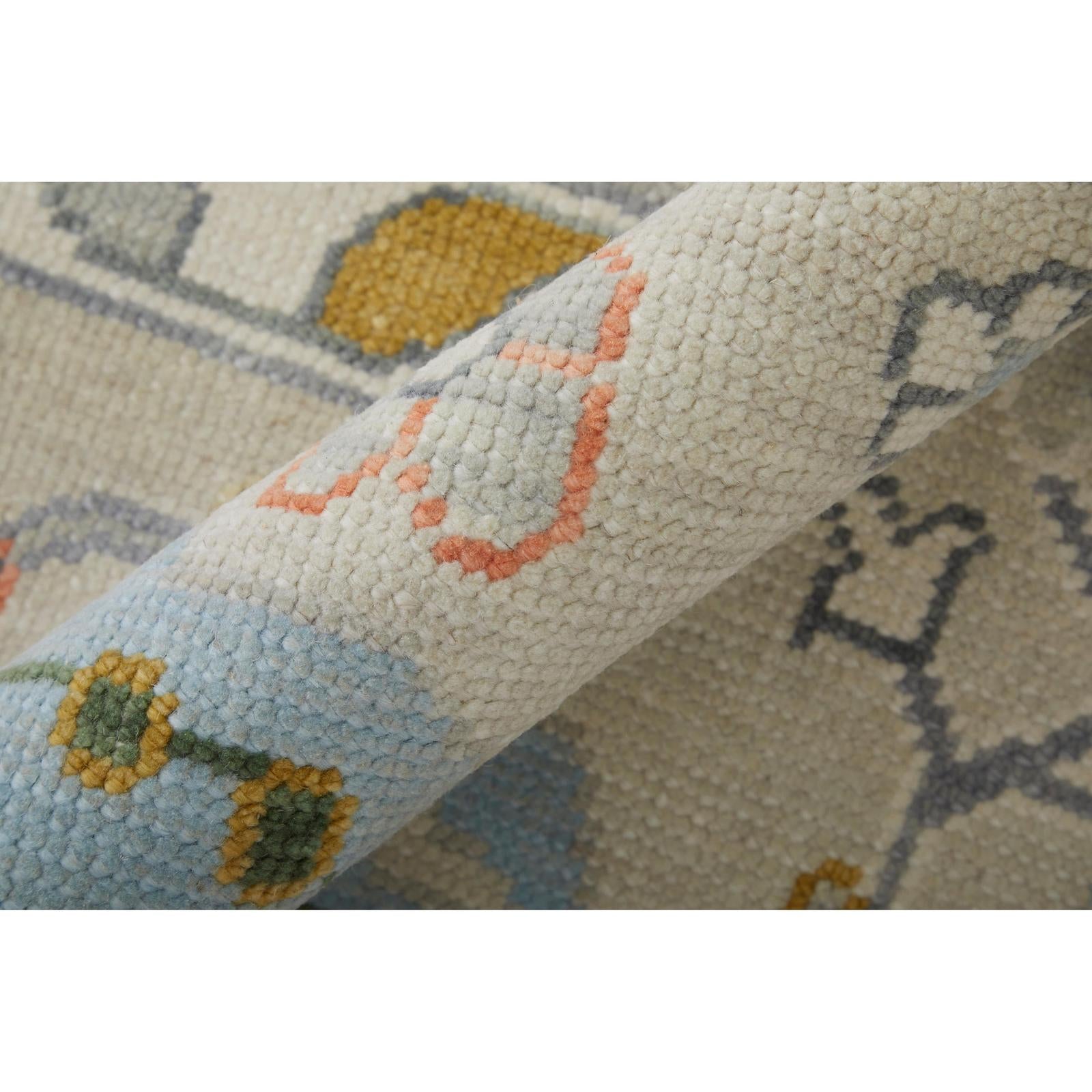 Feizy Karina 69GBF Transitional Floral & Botanical Rug in Ivory/Gold/Green